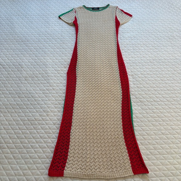 AKIRA Other - Akira Women’s Swimsuit Cover Up Maxi Dress Size L Multicolor High Side Slits